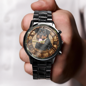Custom Photo 3D Inflated Dog Men's Watch Gift For Dog Lovers HO82 894130