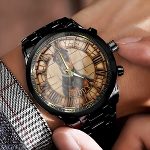 Custom Photo 3D Inflated Dog Men's Watch Gift For Dog Lovers HO82 894130