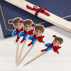 Custom Kid Face Photo Cupcake Toppers Personalised Birthday Gift Party Decor HO82 893574