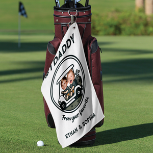 Custom Cute Photo For Dad From Your Favorite Persons Golf Towel LM32 893607