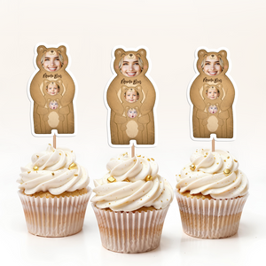 Custom Photo Mama Bear Decoration Cupcake Toppers HA75 892128