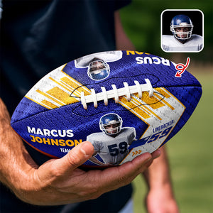Custom Photo Football Ball Coach Gifts, Team Gifts For Football Lovers CH07 895704