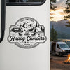 Custom Family Name Happy Campers RV Decal Sticker Camping Family Gift LM32 669487