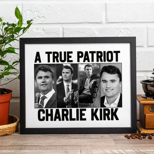 Justice for Charlie Kirk - Prayers Up for Charlie Picture Frame HA75 64486