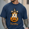 Custom Dog Breeds Halloween Dog Comfort Cute Dog Witch Pumpkin Puppy Shirt CH07 180174