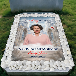 Upload Memorial Photo Personalized Heaven Gate Sky Grave Blanket Remembrance Gift CH07 895430