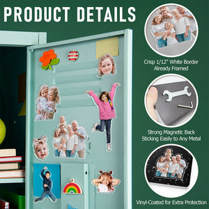 Custom Photo Family Personalized Acrylic Fridge Magnet Family Gift HA75 897910