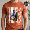 Personalized Vintage Photo Fisherman Comfort Shirt For Fishing Lovers HA75 921700