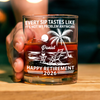 Custom Name Every Sip Tastes Like It’s Not My Problem Anymore Rock Glass - Happy Retirement Gift for Him LM32 668923