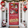 Custom Cat Photo This Humans Live Here With Us Door Cover HO82 900256
