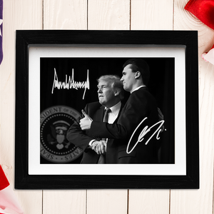 Charlie Kirk With Donald Trump Autographed Signed Picture Frame TH10 64411