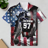 Personalized American Love Football Polo Shirt HO82 901002