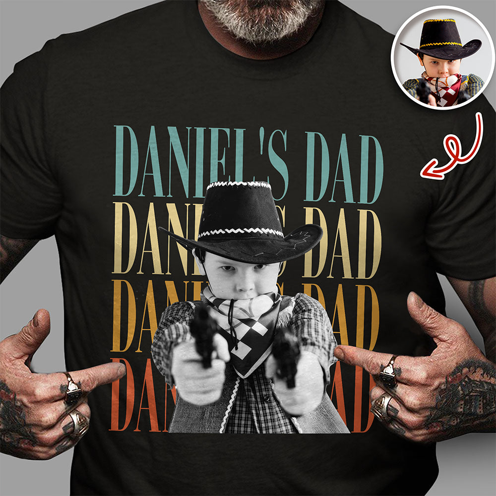 Personalized Vintage Photo Dad, Mom Family Comfort Shirt HA75 921330
