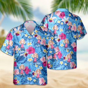 Custom Photo Funny Kids Personalized Hawaii Shirt Gift For Family Members HA75 892082