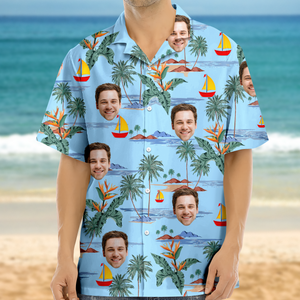 Custom Human Face Tropical Summer Vibe Hawaii Shirt LM32 893339