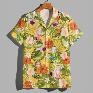 Custom Photo Funny Kids Personalized Hawaii Shirt Gift For Family Members HA75 892082