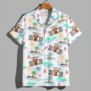 Custom Photo Dog Dad Stance Beach Hawaii Shirt LM32 893707