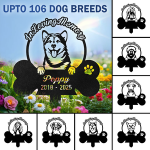 In Loving Memory Personalized Dog In Heaven Garden Stake CH07 896294