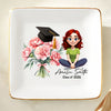 Personalized Birth Flower Class of 2026 Graduation Jewelry Dish HO82 901780