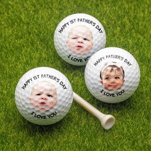 Custom Baby Photo First Father's Day Golf Ball For Golf-Loving Dad LM32 893471