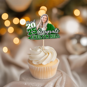 Custom Funny Face Congrats Graduation Party Decoration Cupcake Toppers LM32 893195
