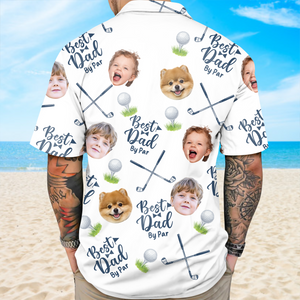 Custom Photo Best Dad By Par Hawaii Shirt CH07 895752