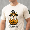 Custom Dog Breeds Halloween Dog Comfort Cute Dog Witch Pumpkin Puppy Shirt CH07 180174