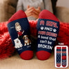 A Girl And Her Dog Christmas - Personalized Crew Socks HO82 900186