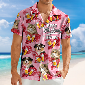 Custom Dog Cat Photo Best Dog Dad Ever Hawaiian Shirt Summer Gift CH07 896060