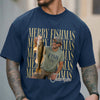 Personalized Vintage Photo Merry Fishmas Comfort Shirt Gift For Fishing Lovers HA75 922116