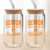 Personalized Name Senior - Class of 2027 Glass Can With Lid HA75 919104