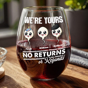 Personalized You Made The Choice And We're Yours Chaos Wine Glass LM32 893283