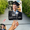 Custom Photo She Did It Class Of 2026 Graduation Face Fan For Party HO82 902256
