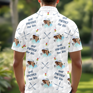 Custom Golf Partner For Life Photo Polo Shirt CH07 895530