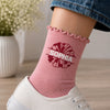 Personalized Name Cheerleader Embroidered Ruffle Socks Gift for Her, Birthday Christmas Gift CH07 180470