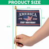 250 Birthday America 1776-2026 Handheld Flag HA75 898854