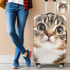 Personalized Dog Cat Photo Luggage Cover, Custom Funny Travel Suitcase Cover, Unique Travel Gift HA75 922082