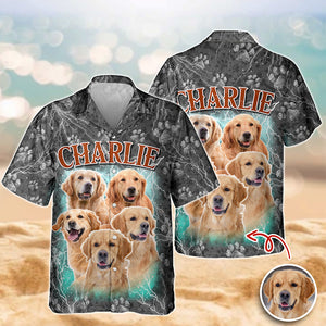 Custom Pet Photo Portrait - Personalized Hawaii Shirt Gift For Pet Owners, Pet Lovers LM32 897367