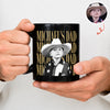 Personalized Vintage Photo Dad, Mom Black Mug - Family Gift HA75 921582