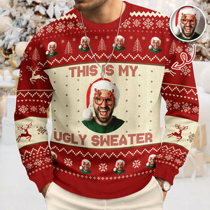 Custom Photo This Is My Ugly Sweater Christmas Gift For Yourself HO82 900246