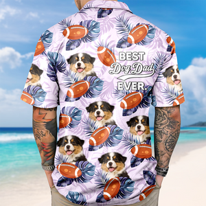 Custom Dog Cat Photo Best Dog Dad Ever Hawaiian Shirt Summer Gift CH07 896060