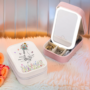 Personalized Every Child is a Wildflower in Mom’s Garden of Love Makeup Box With LED LM32 893303