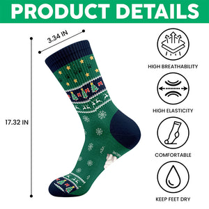 A Girl And Her Dog Christmas - Personalized Crew Socks HO82 900186