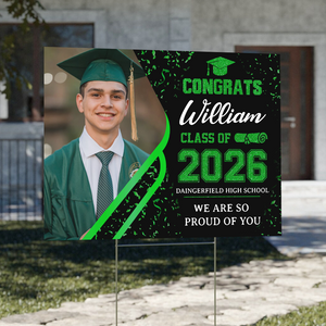 Custom Photo Class of 2025 Personalized Yard Sign Graduation Party Decor CH07 895432