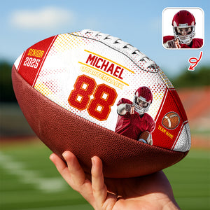 Custom Photo, Text & Colors Football Ball Gifts For Football Lovers CH07 895702