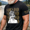 Personalized Vintage Photo Dad Mom Short Sleeve Print Shirt HA75 921590