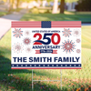 Custom Family Name 250th Anniversary United States Of America 1776-2026 Yard Sign HO82 902810