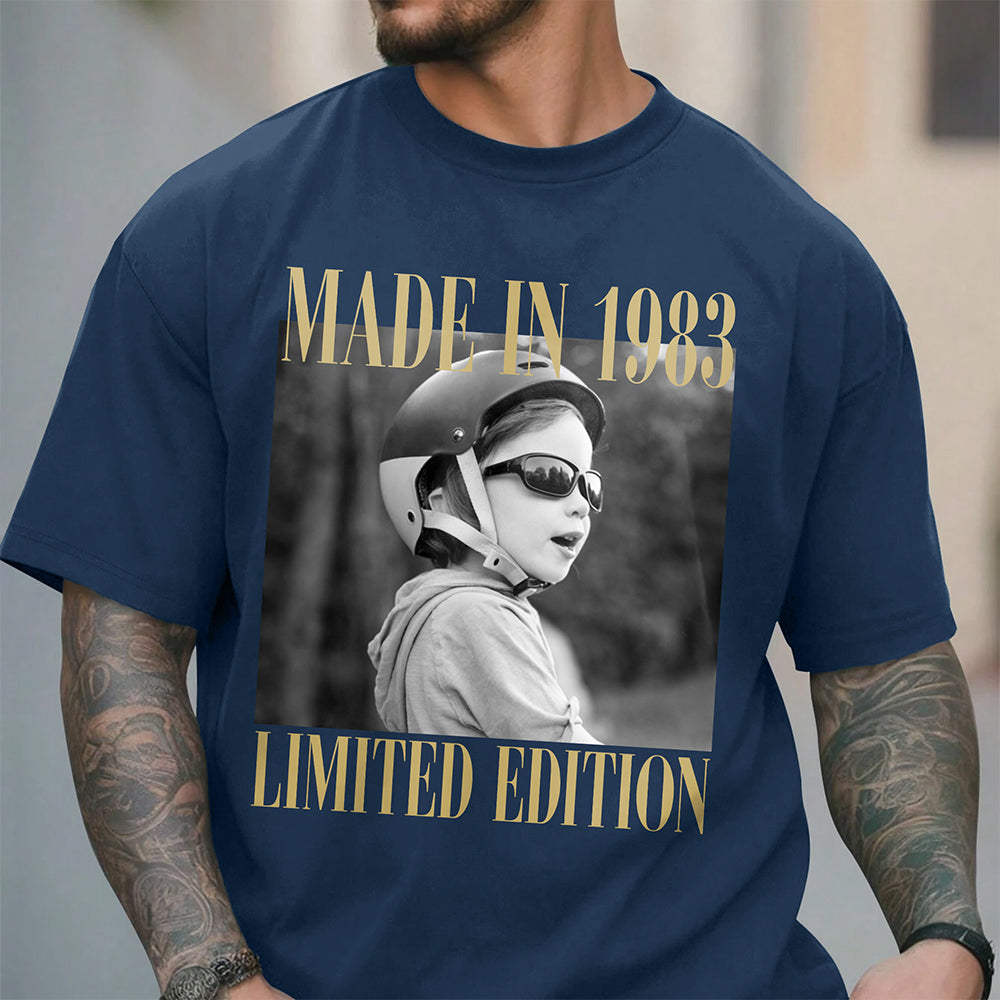 Custom Photo Birthday Vintage Comfort Shirt - Gift for Family & Friends HA75 921986
