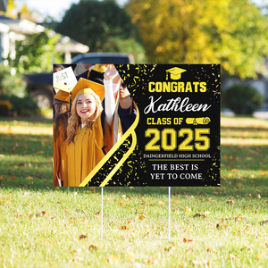 Custom Photo Class of 2025 Personalized Yard Sign Graduation Party Decor CH07 895432