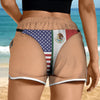 Personalized American Mexican Flag Bikini Bottom Women's Beach Short TH10 170481